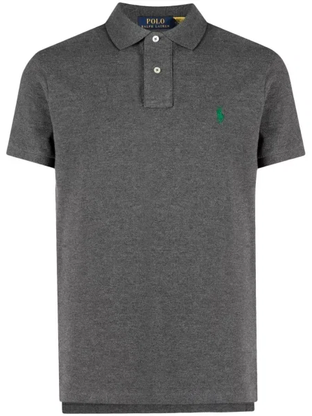 Polo Polo Ralph Lauren cu broderie gri