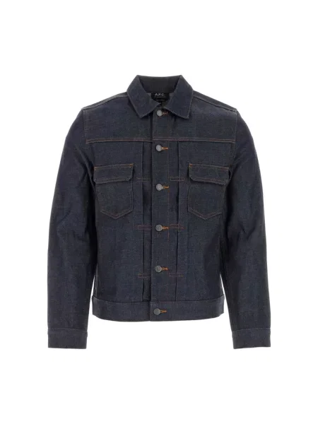 Kurtka jeansowa A.p.c. niebieska
