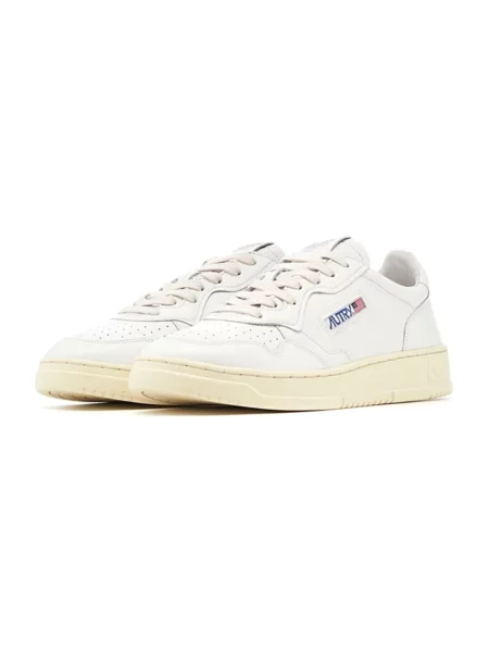 Sneakers Autry Medalist Low Man Leat/ Leat Wht/ Wht EUR 41 białe