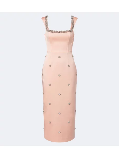 Rochie de cocktail Rebecca Vallance din satin roz