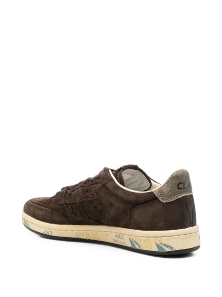 Szarvasbőr sneaker Premiata autogrammal barna