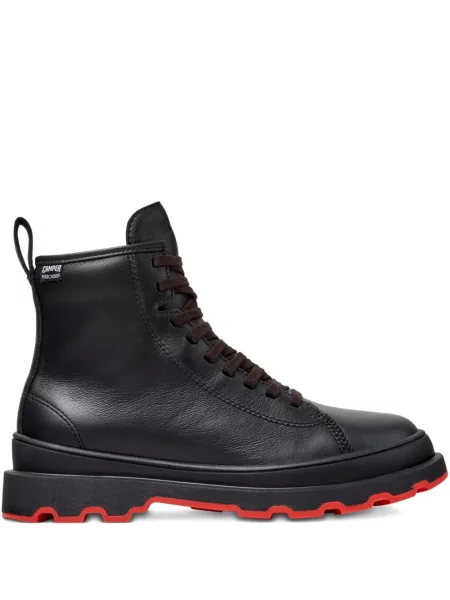Botine Camper cu șireturi din piele negru