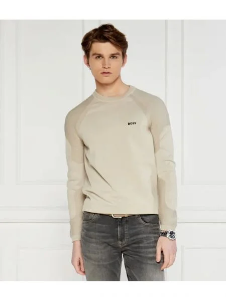 BOSS GREEN Pulover Perform-X_CN bej