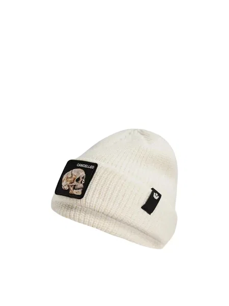 Czapka Goorin Bros Th Cancelled Beanie Dorośli biała