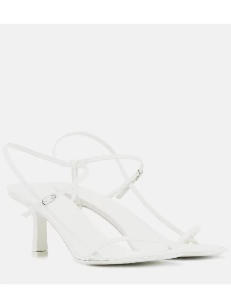 Sandale The Row din piele alb