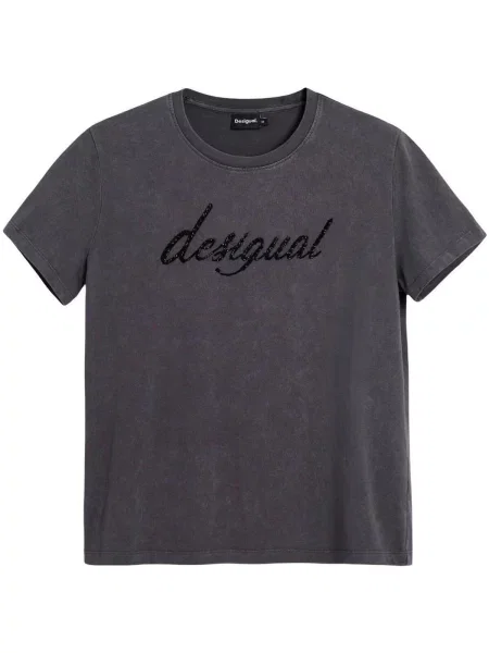 Tričko Desigual sivá