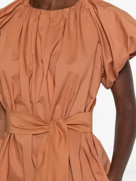 Cu centură rochie mini Moutaki maro