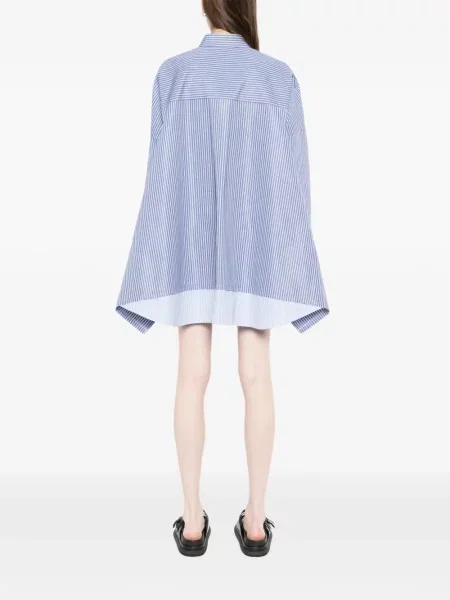 Rochie tip cămașă Sacai de costum albastru