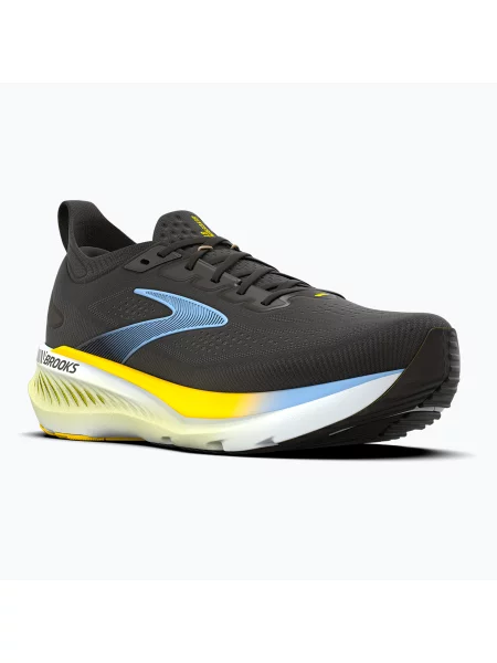 Încălțăminte de alergare pentru bărbați Brooks Glycerin GTS 23 black/cyber yellow/nightlife negru