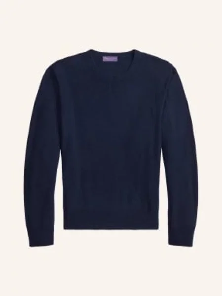 Ralph Lauren Purple Label Kašmírový Svetr tmavě modrá