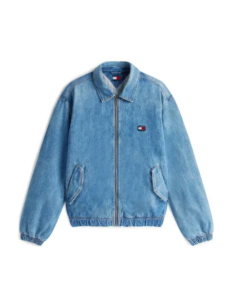 Tommy Jeans Geacă de primăvară-toamnă ESSENTIAL denim albastru