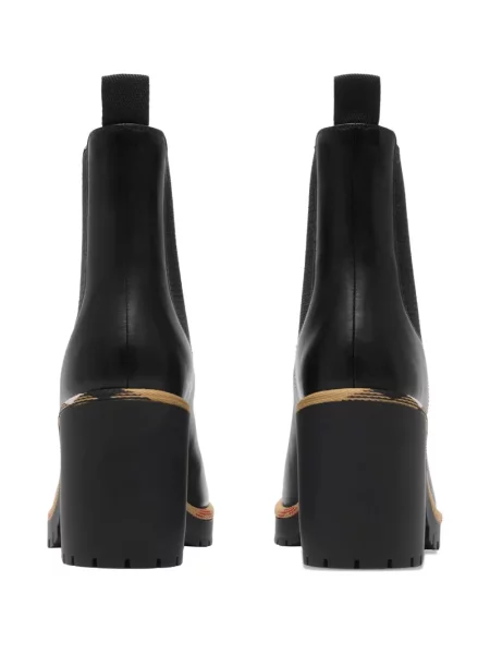 Botine Burberry în carouri negru