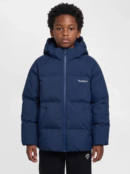 Dziecięca kurtka puchowa Hummel All Weather niebieska