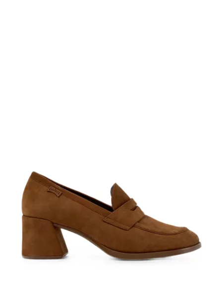 Pantofi loafer Camper din nubuc maro