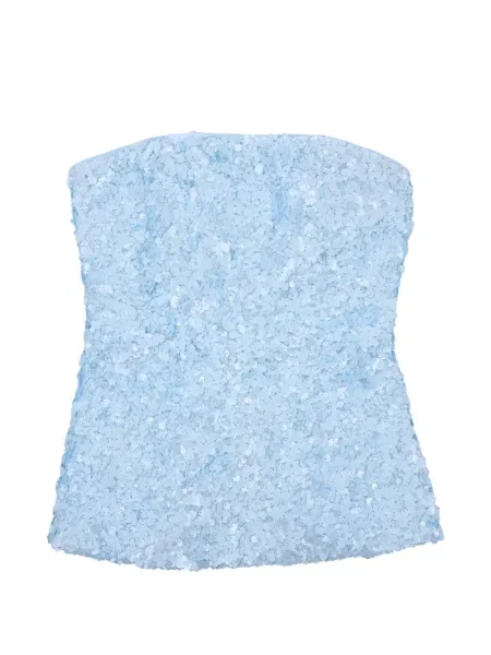 Bluzka Acler bez ramiączek niebieska