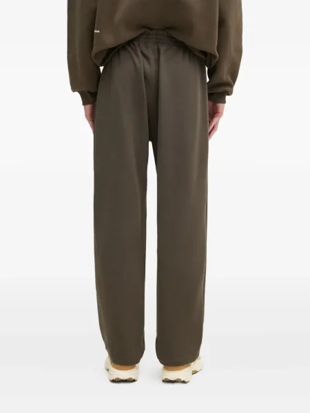 Pantaloni palazzo Adidas cu dungi plisat cu imagine albastru