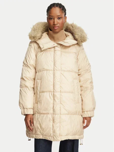 Zimní bunda Weekend Max Mara béžová