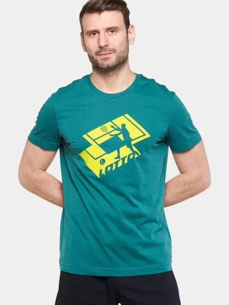 Тенісна спортивна футболка Lotto зелена