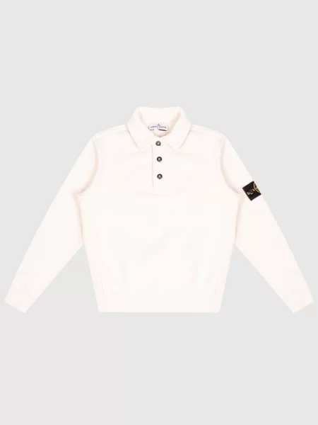 Детский свитшот Stone Island бежевый