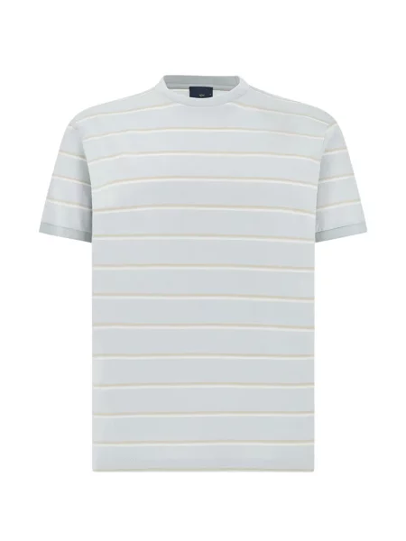 Tricou Paul & Shark cu dungi albastru