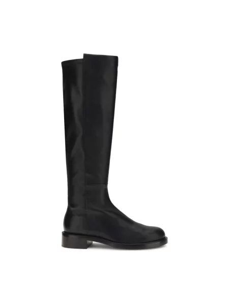 Muszkieterki Stuart Weitzman skórzane czarne