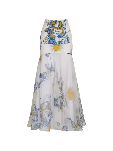 Fustă Amir Slama alb