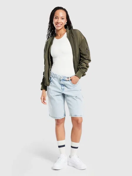 Unlike Humans Szorty Denim Jorts niebieskie
