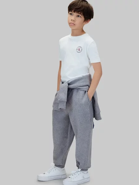 Calvin Klein Jeans спортен панталон за деца с сиво