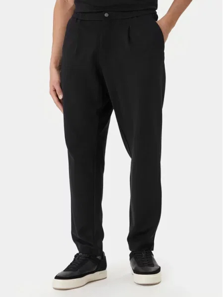 Calvin Klein Текстилни панталони Tapered Fit черен