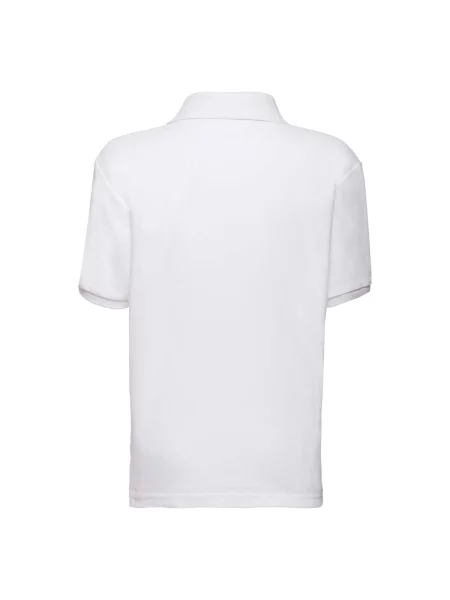 Tricou polo copii Fruit Of The Loom alb