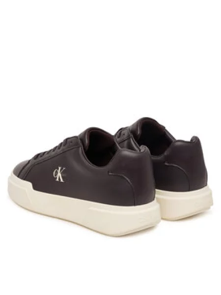 Calvin Klein Laisvalaikio batai Chunky Cupsole Laceup Lth Tamsiai ruda