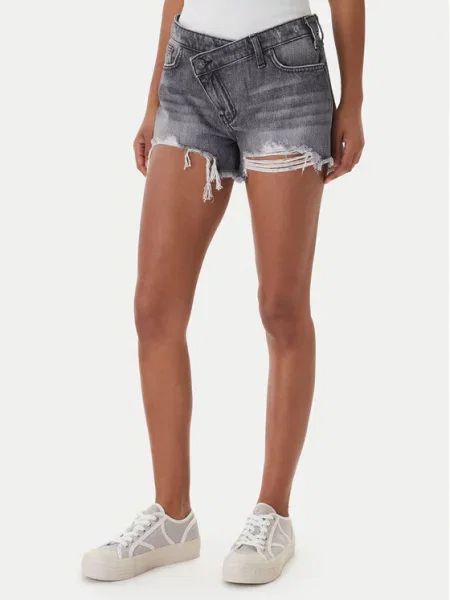 Guess Jeans Jeans kratke hlače siva