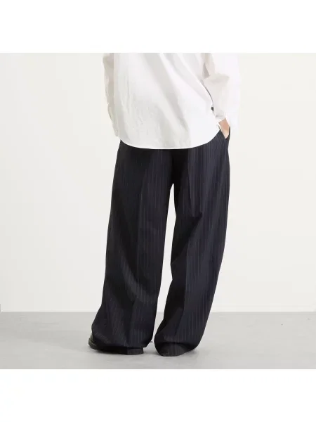 Spodnie Acne Studios granatowe