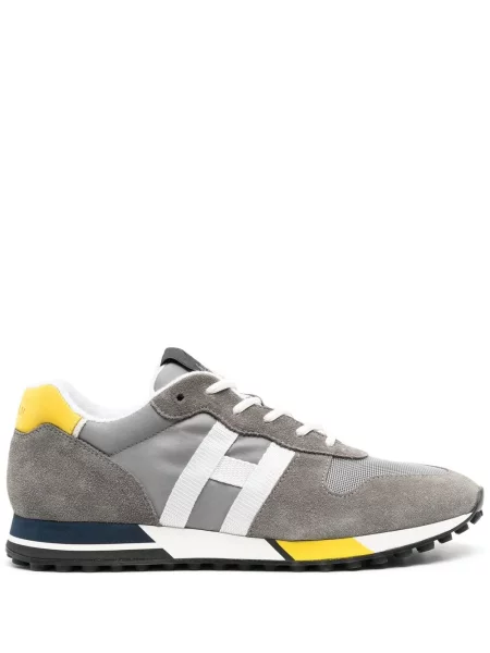 Sneakerși Hogan din piele de căprioară gri