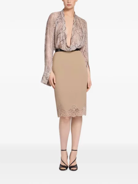 Fustă tip creion Elie Saab din dantelă