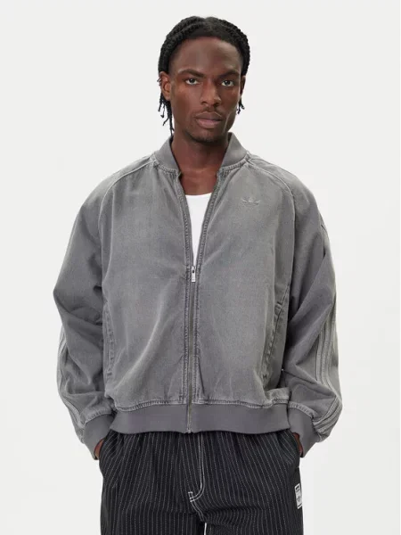 Bunda adidas SST Adicolor Loose Denim Jacket Light Denim L šedá