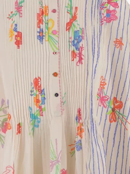 Koszula Pero w paski z nadrukiem