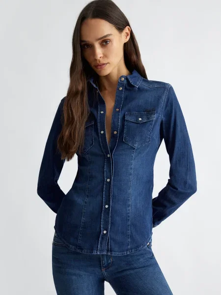 Liu Jo Bluză denim albastru
