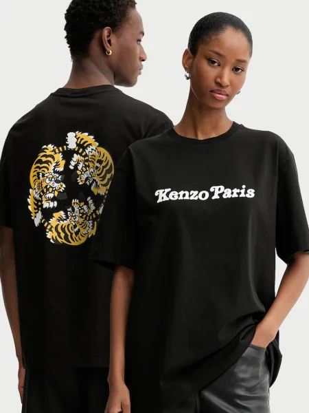 Kenzo tricou din x Verdy cu imprimeu negru