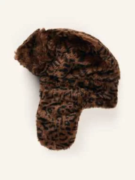 Kangol Czapka Ze Sztucznego Futra braun czarne