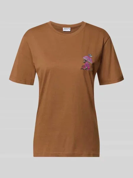 T-shirt o kroju regular fit z mieszanka bawełny model ELI Jake*s Casual