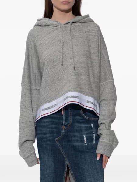 Hanorac cu glugă Dsquared2 gri
