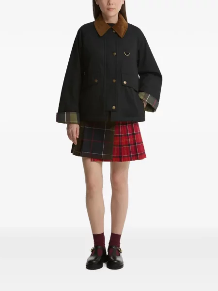 Gulerat geacă Barbour de catifea cord negru