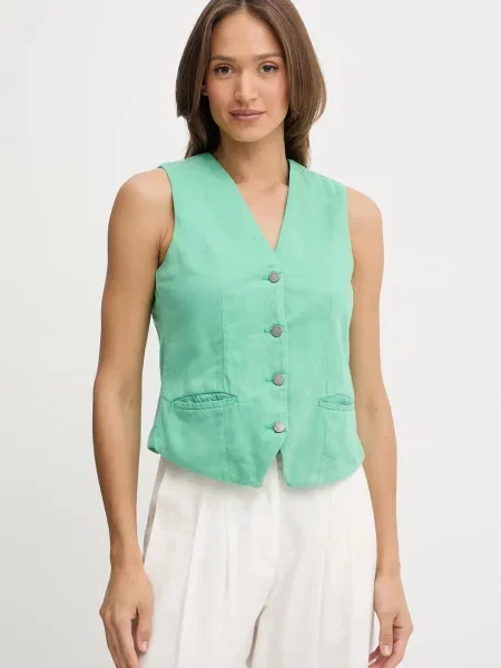 Елек United Colors of Benetton с едно копче зелено