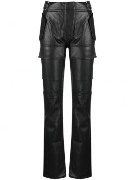 Pantaloni Misbhv din piele negru
