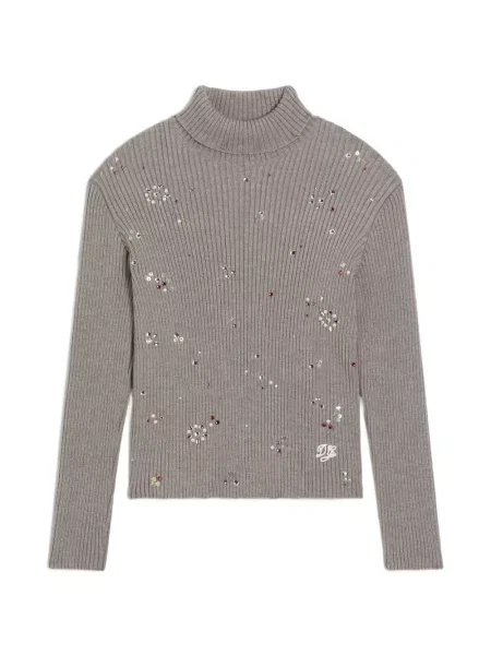 Sweter z golfem dziecięcy Dolce And Gabbana szary