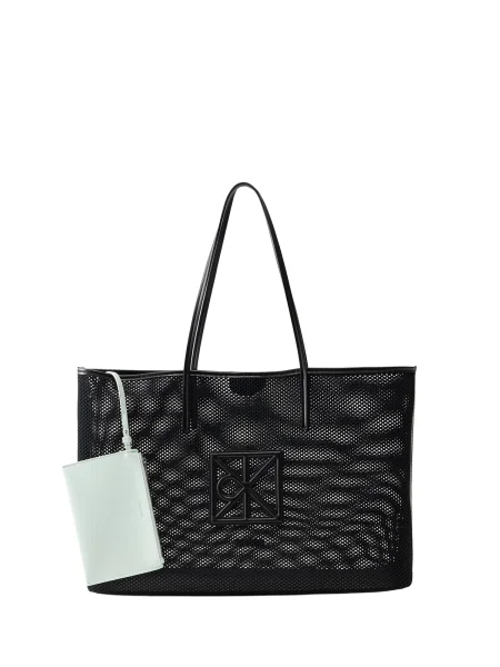 Geantă Calvin Klein plasă negru