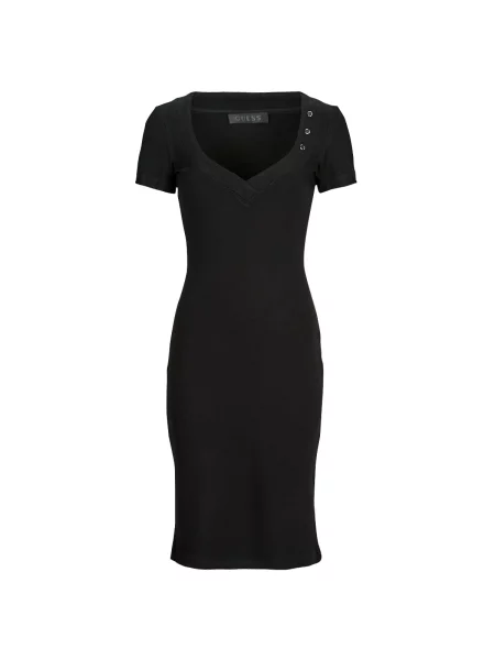 Obleka maxi obleka Guess črna