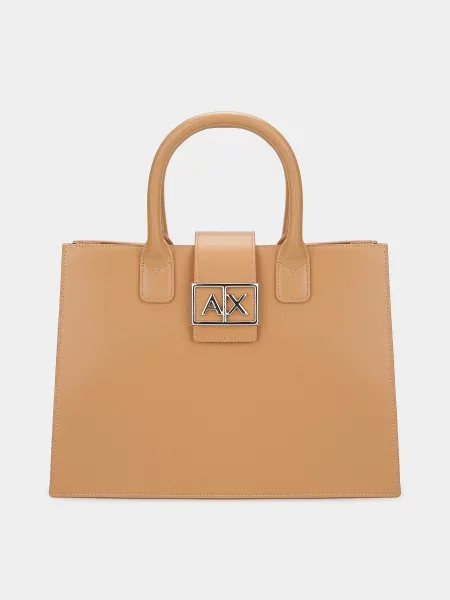 Armani Exchange Сумка Поліуретан бежевий