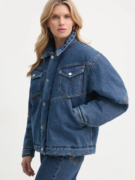 K+LUSHA kurtka jeansowa przejściowa niebieski